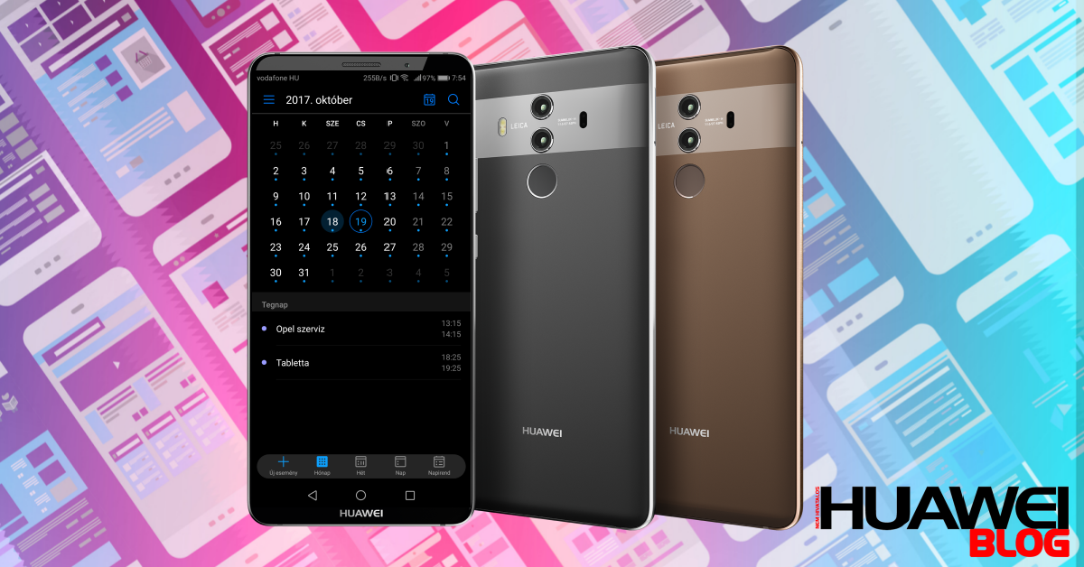 Huawei Mate 10 Pro sötét képernyő mód