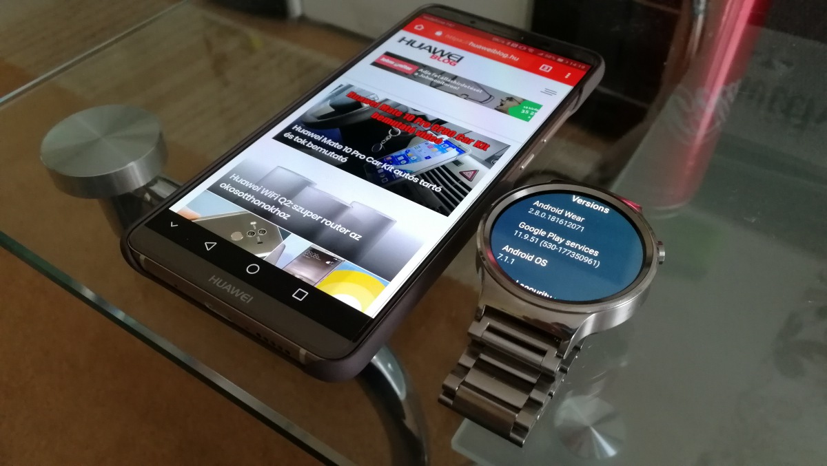Android Wear 2.8 a Huawei Watch-okra