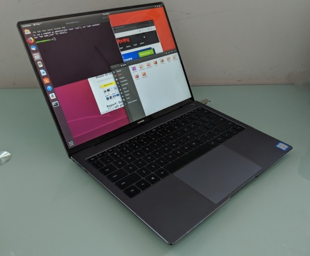 Az Ubuntu is megy a MateBook X Pro notebookon