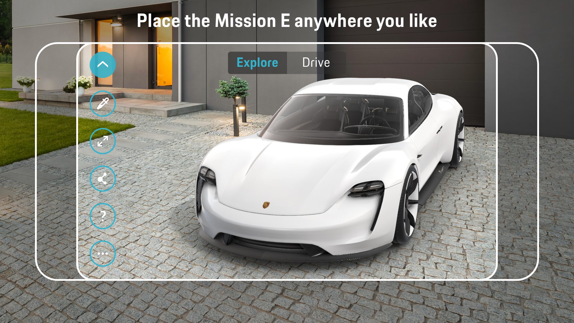 Porsche Mission E ARCore alkalmazás