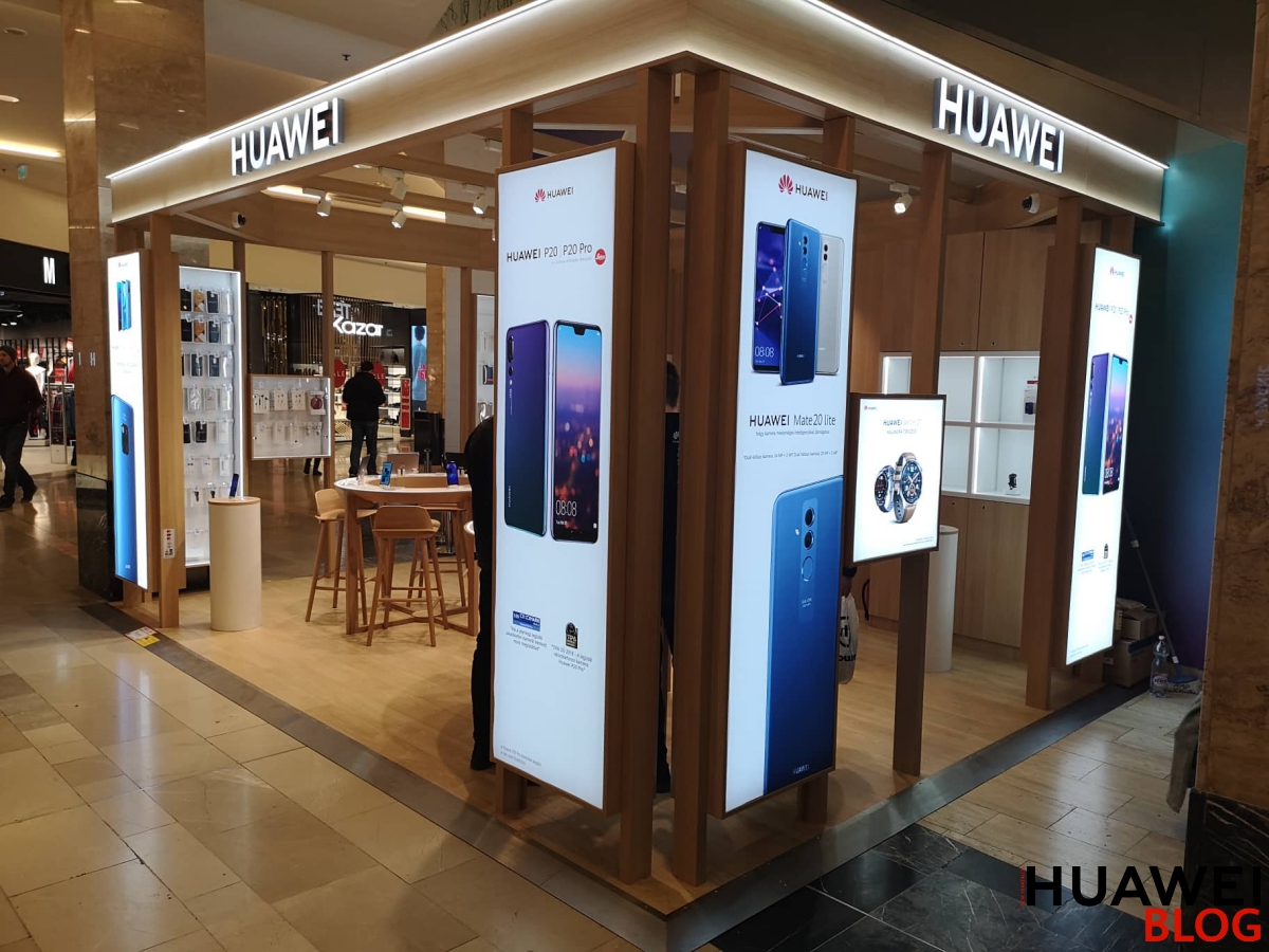 Ilyen lett a Huawei pop up store az Arena Mallban