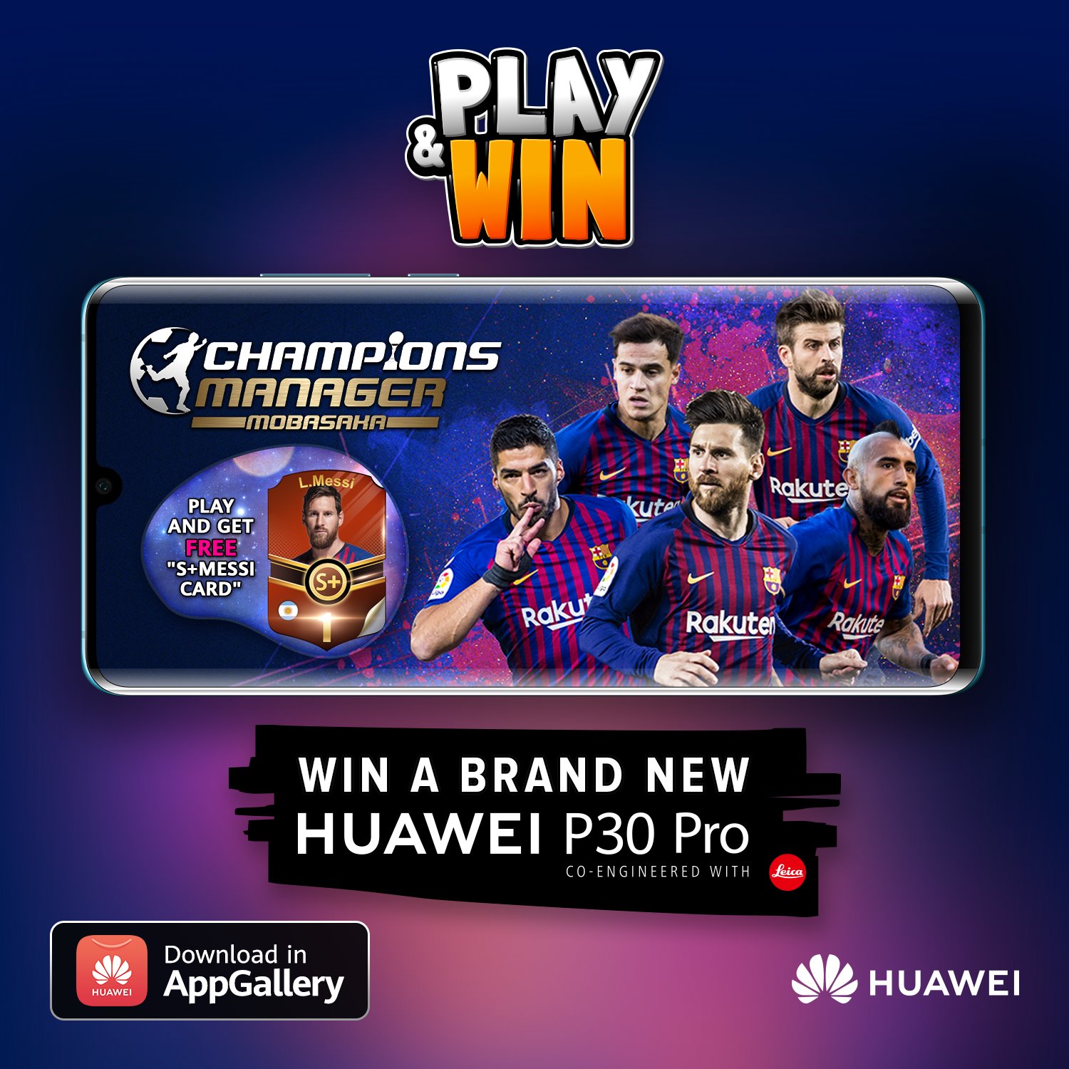 Nyerj egy Huawei P30 Prót a Champions Manager játékkal