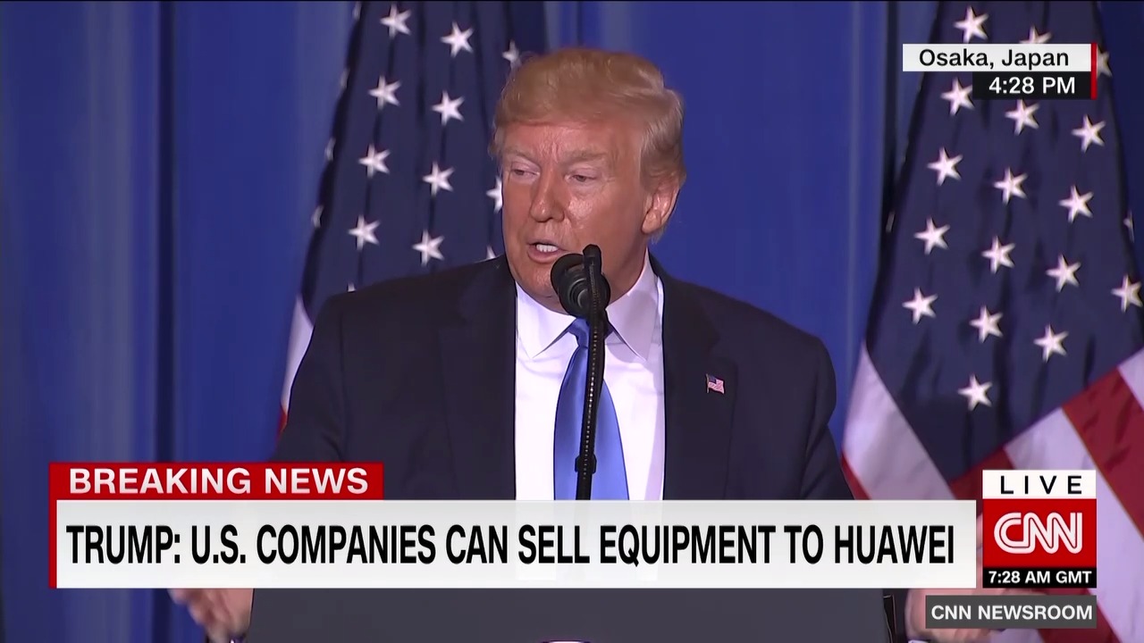 Trump: vége a Huawei elleni szankcióknak