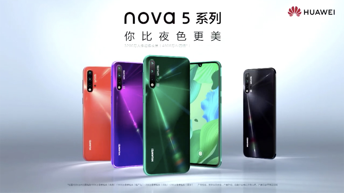 Bemutatkozott a Huawei Nova 5 trió