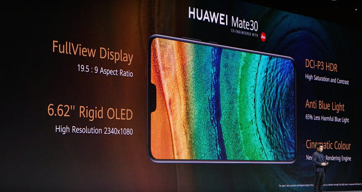 Óriási és szemkímélő a Huawei Mate 30 képernyője