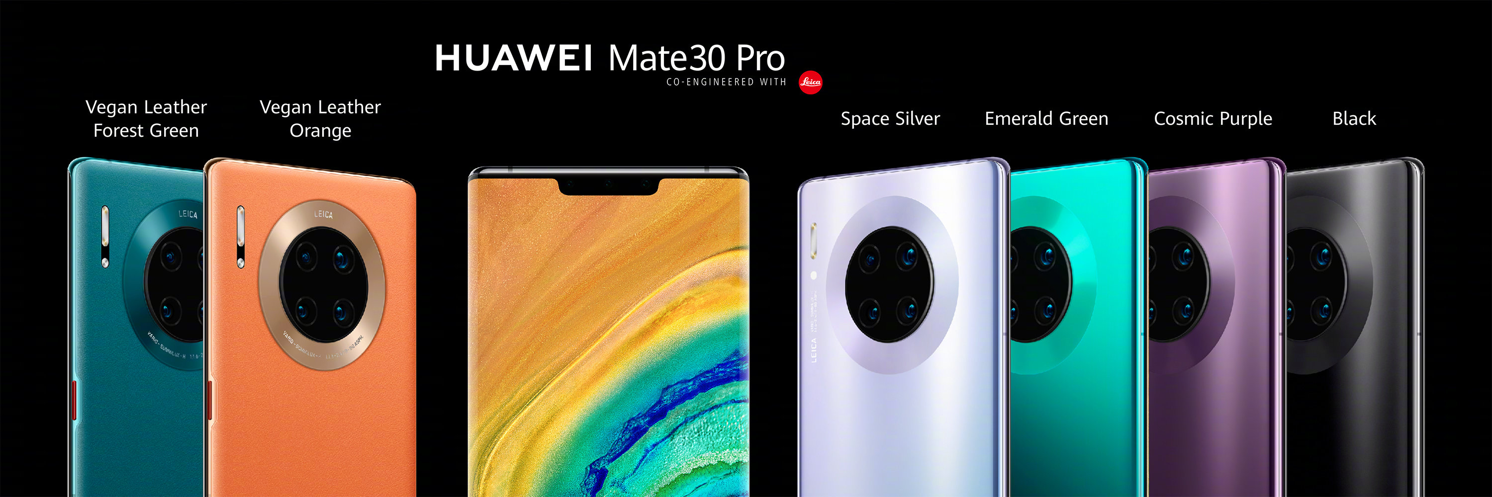 A Huawei Mate 30 Pro színverziói