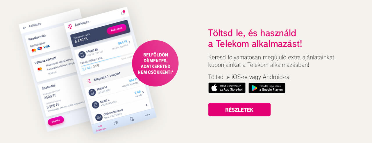 Telekom alkalmazás