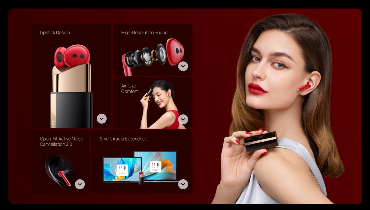Huawei Freebuds Lipstick: zenélő rúzs