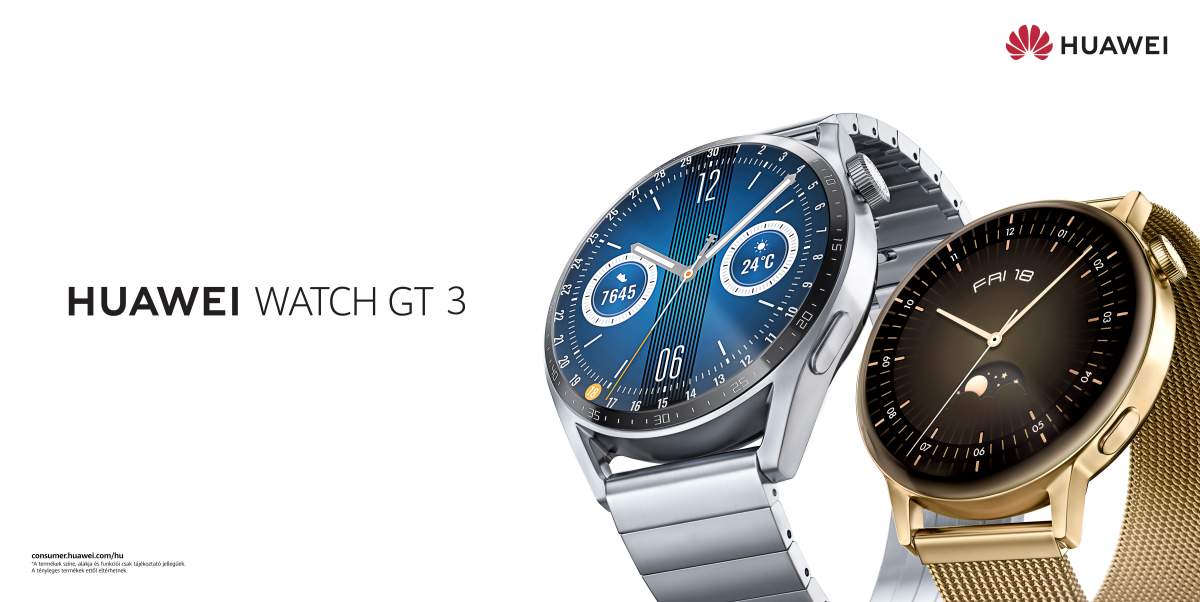 A Huawei Watch GT 3 széria négy modellel érkezik Magyarországra