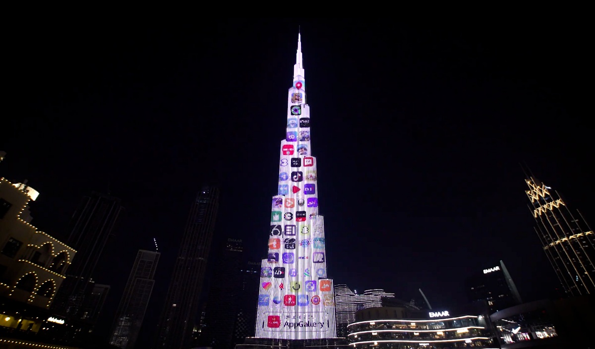 A Mate 50 Pro és az AppGallery is feltűnt a Burj Khalifa fényeiben
